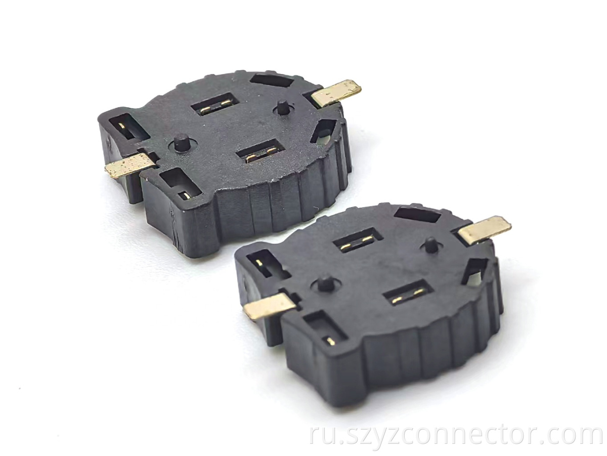 Surface Mount Lithium Battery Contact Clip PPS Material